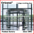 highly quality automatic revolving door/glass stainless steel security door/rotated door design